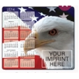 Soft Surface Calendar Mouse Pads - Stock Art Background - Patriotic Eagle